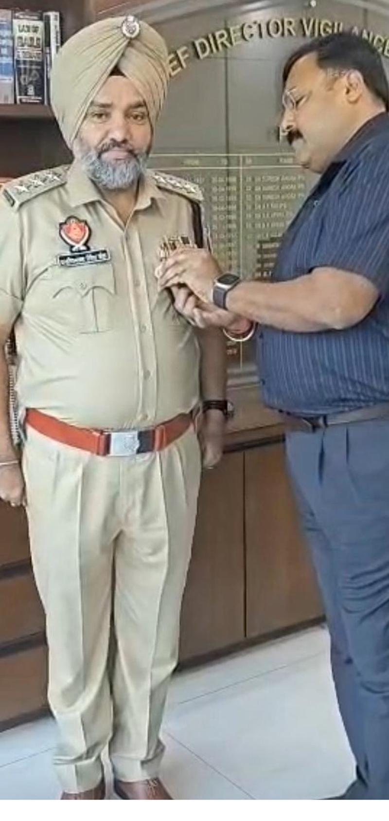 DSP Harsimran Singh Bull awarded with DGP Disc